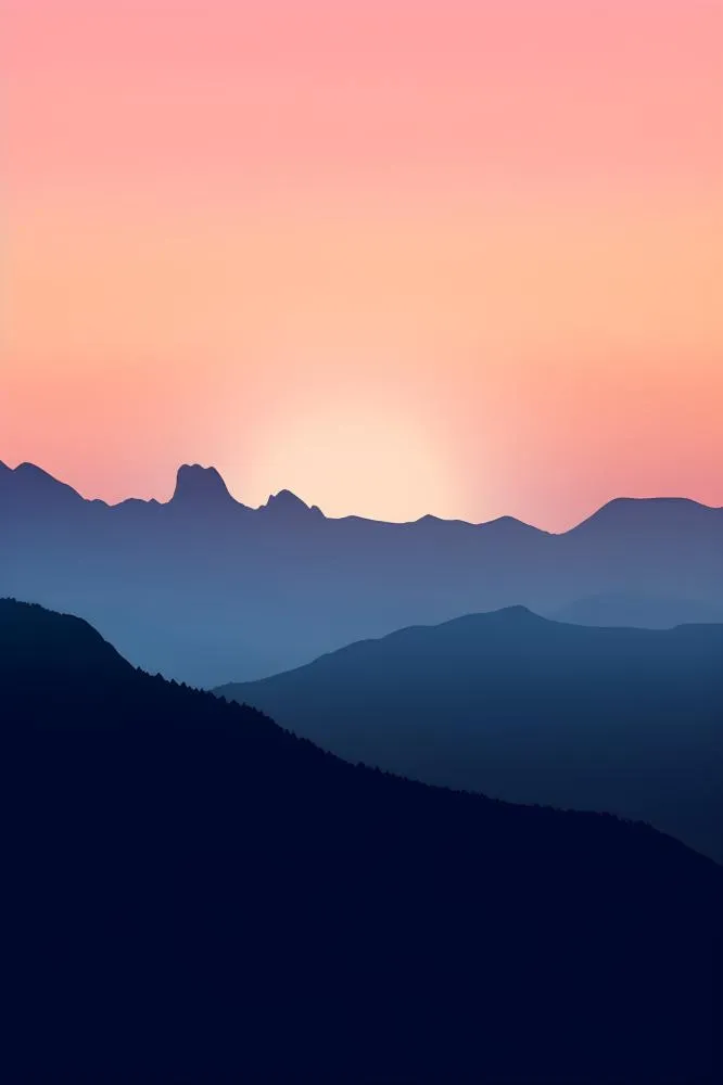 高山云雾意境背景
