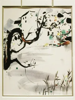 吴冠中中国画现代装饰画 吴冠中中国画现代装饰画