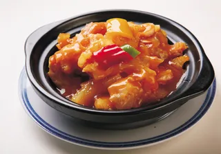 砂锅石锅美食煲类特色菜怀红烧鹿筋煲