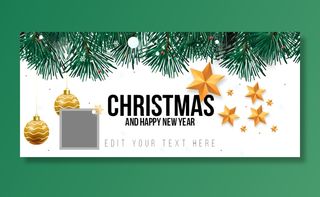 设计装饰圣诞节冬天背景