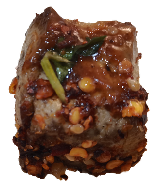 黄豆豆腐包浆黑豆嫩豆腐油炸香煎臭豆腐免抠