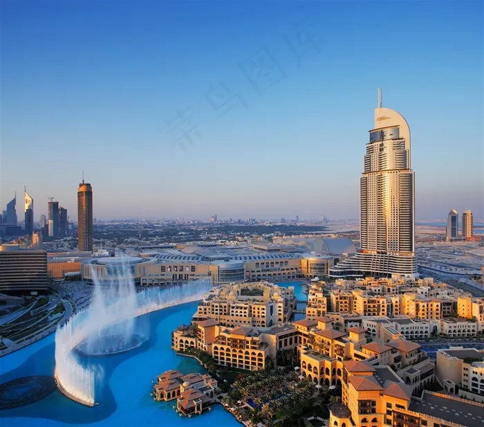 迪拜高楼风景图