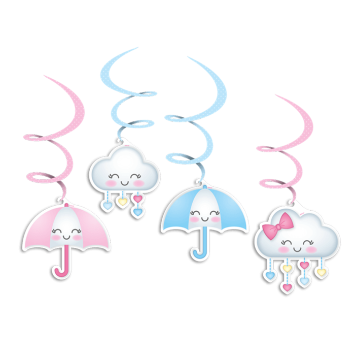 雨伞卡通简笔