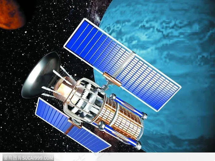 卫星插图 地球 星球 宇宙 太空 星际