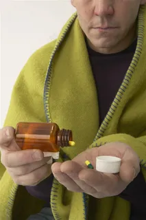 感冒难受的人图片