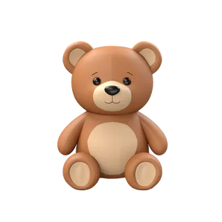 非常精细的3D熊