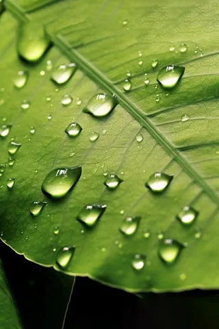 露珠绿叶摄影背景