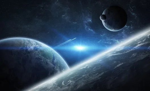 蓝色大气宇宙星球背景高清图片 蓝色大气宇宙星球背景高清图片