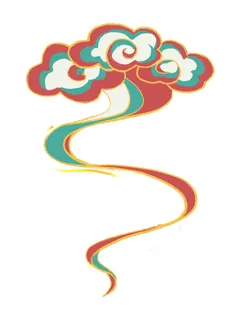 中国风中式国潮敦煌云纹祥云插画图案云朵云彩元素PSDAI设计素材