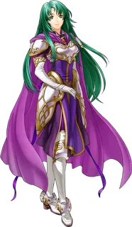 紫衣女孩战士卡通人物