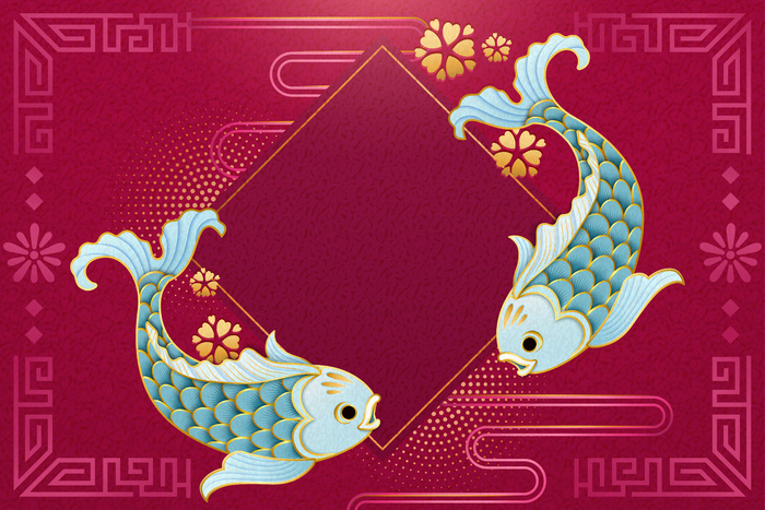 中式传统新年春节矢量素材eps,ai矢量模版下载