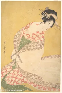 喜多川歌磨唯美日式美女插画 喜多川歌磨唯美日式美女插画