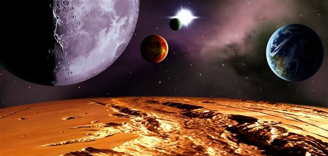 浩瀚宇宙背景设计素材