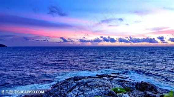 蓝天白云海景风景画壁纸 蓝天白云海景风景画壁纸