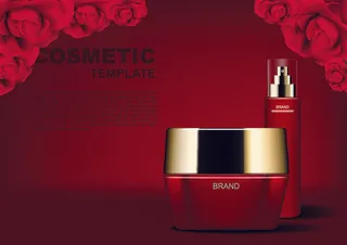 设计广告化妆品素材