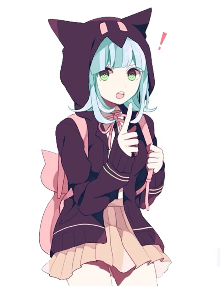 百褶裙女孩人物素材