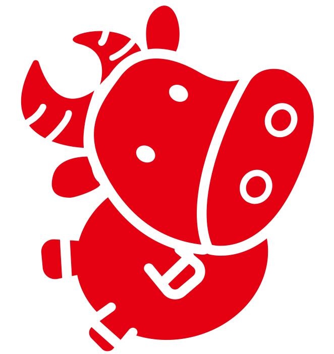 矢量小牛图