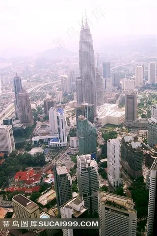 马来西亚双子塔之城市高景观