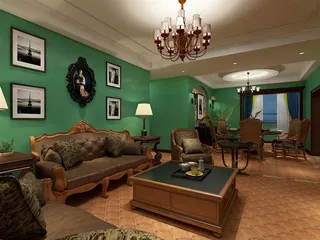 元叶盛美式风格效果图