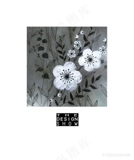 唯美花卉花朵艺术插画