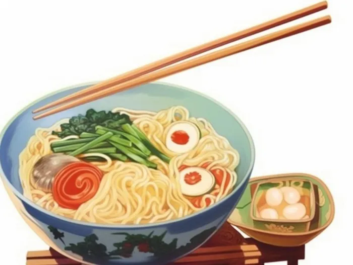 美食鸡蛋西红柿面条免抠(1232x928)