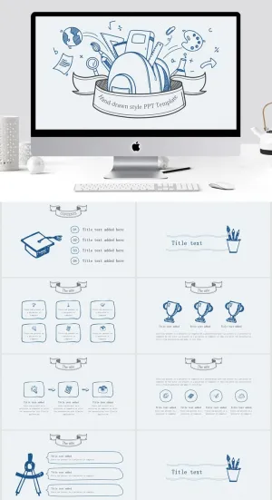 现代清新通用PPT模板预览图