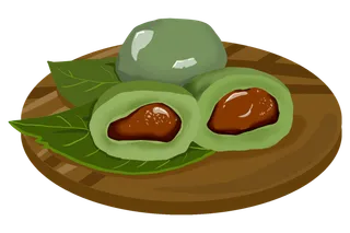 清明节海报设计插图卡通青团素材图片元素png透明背景