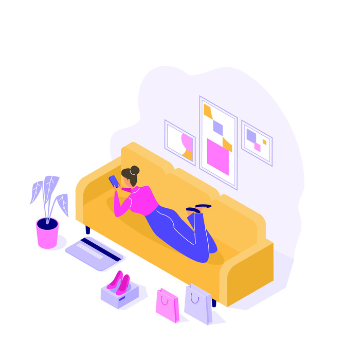 扁平化人物场景办公互联网等距ai矢量设计网页海报UI素材插画