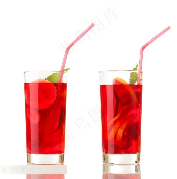 鸡尾酒系列 - 美丽可口的红色鸡尾酒