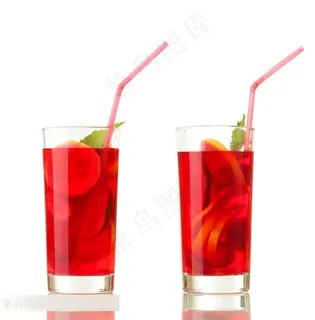 鸡尾酒系列 - 美丽可口的红色鸡尾酒