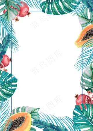 水彩插画-边框5