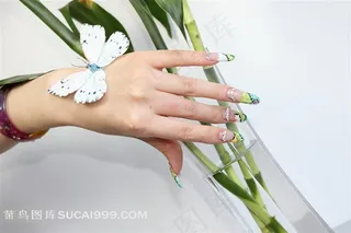 美甲手模图片手势图片