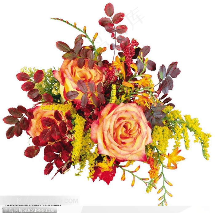 花艺花束-散落的粉色玫瑰