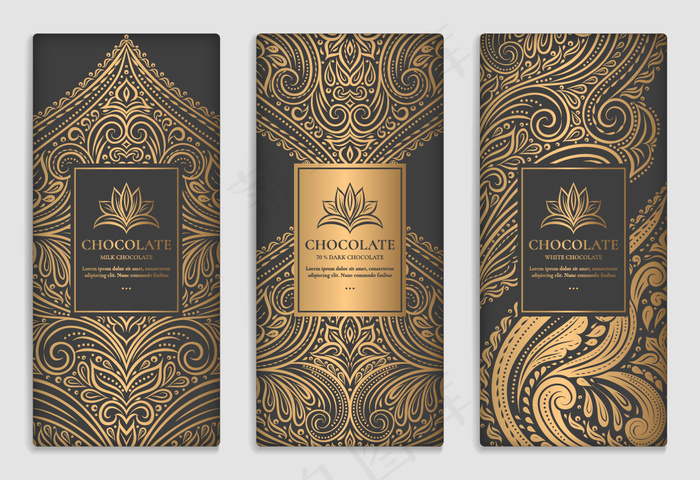 精美欧式花纹矢量图案