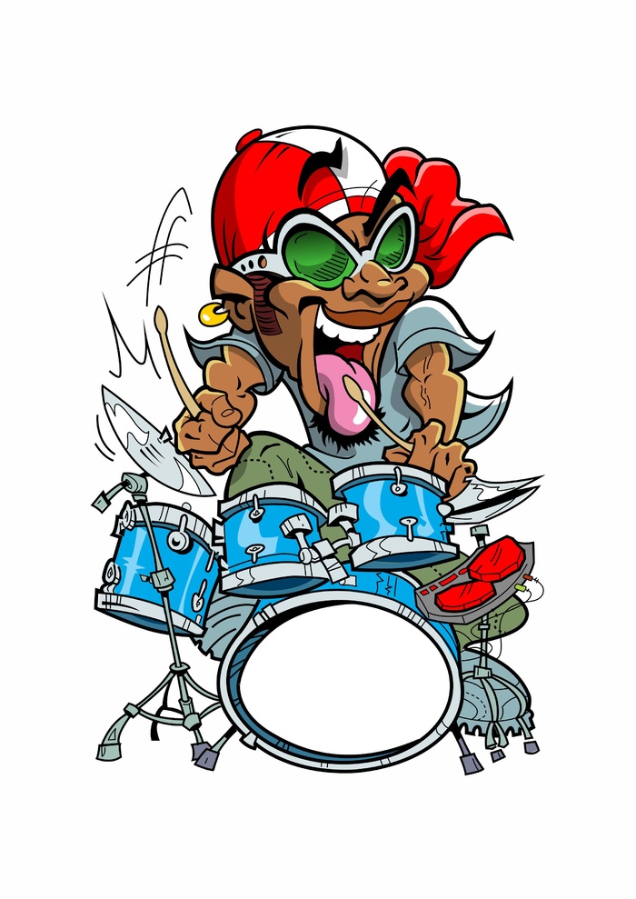 Q版猛男爵士音乐培训朋克