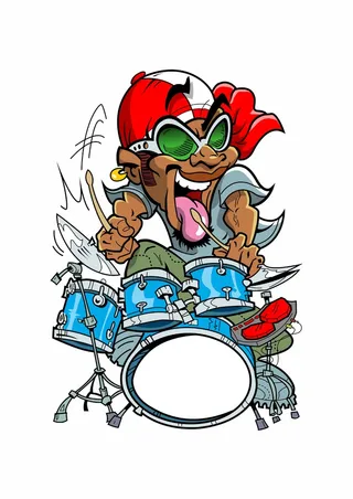 Q版猛男爵士音乐培训朋克