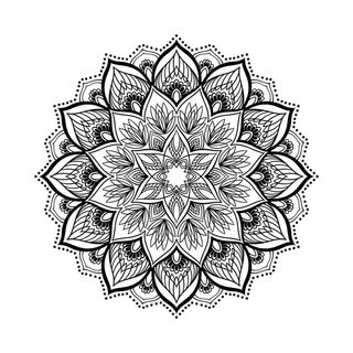 复古中式国潮风敦煌花纹装饰图案花卉藻井肌理圆形边框PSD素材