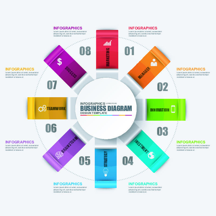ppt素材3d数据图表模板可视化图形统计标签矢量图标模型ai源文件