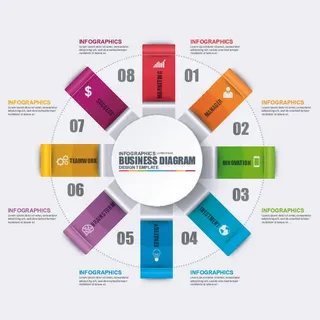 ppt素材3d数据图表模板可视化图形统计标签矢量图标模型ai源文件