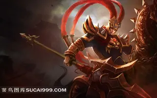 LOL英雄联盟 德玛西亚皇子 嘉文四世 吕布皮肤 壁纸