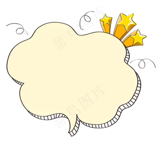 卡通边框 卡通彩色框  手绘对话框 可爱边框 免抠