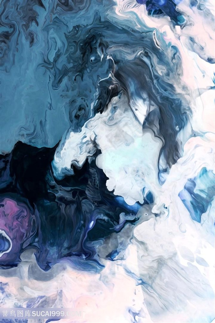 抽象唯美水墨时尚艺术油画挂画