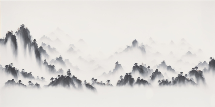 黑白画|中国风|水墨画|山水画|写意|背景图|