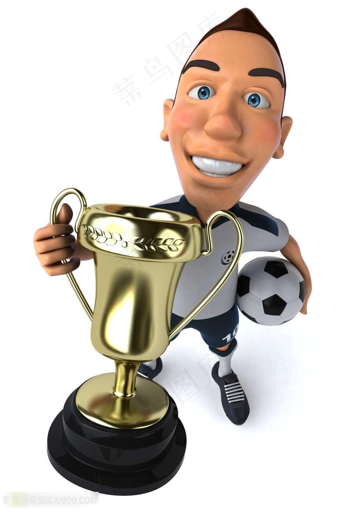 足球比赛第一名奖杯