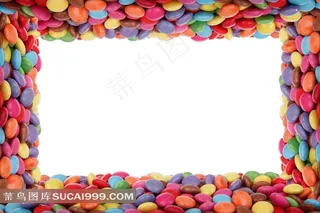 五颜六色的糖豆大图