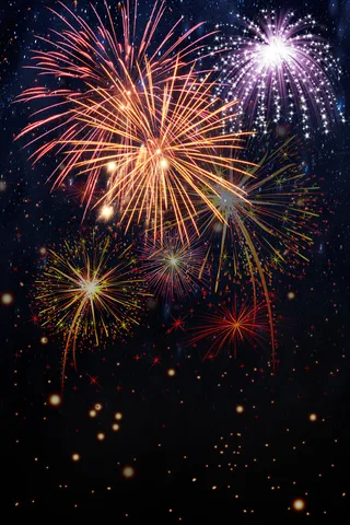 炫彩烟花背景素材