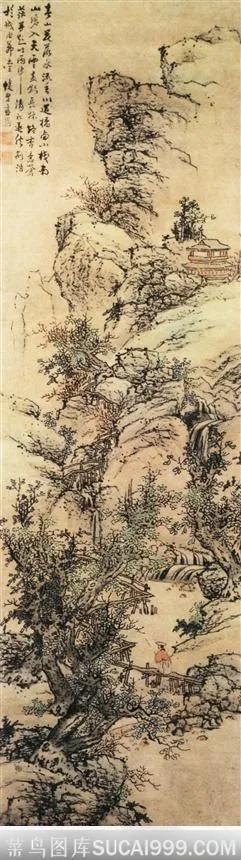 泰山青松图