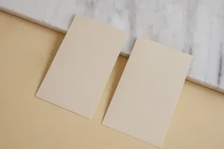 北欧风正反面场景名片样机