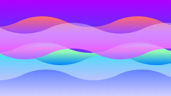 极简剪纸波浪弥散光渐变背景图