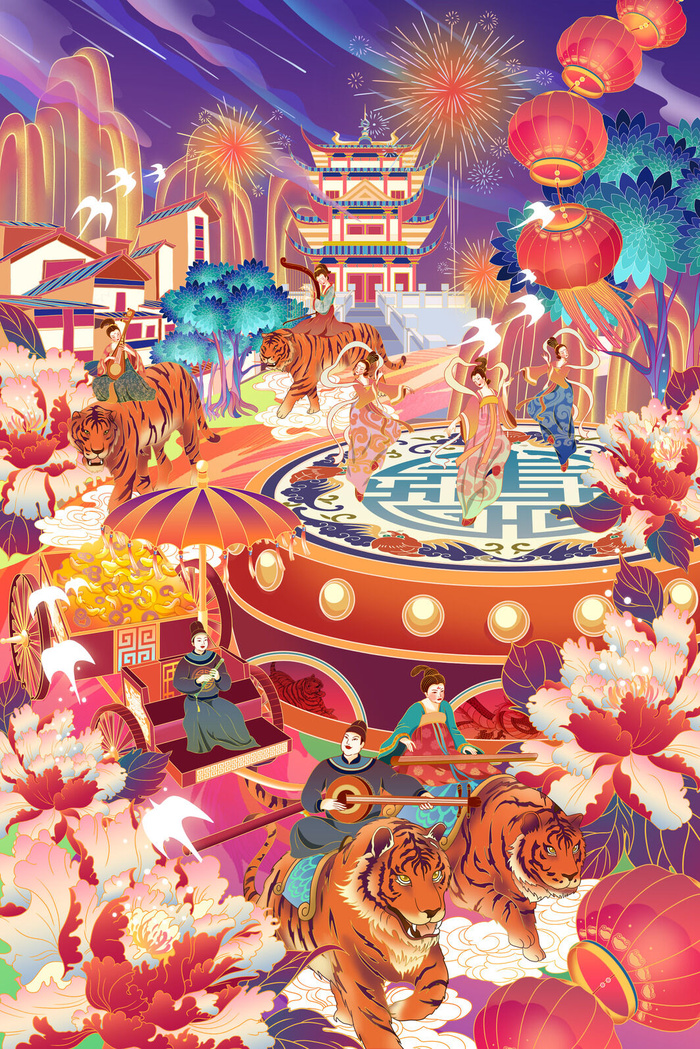 新年国潮海报